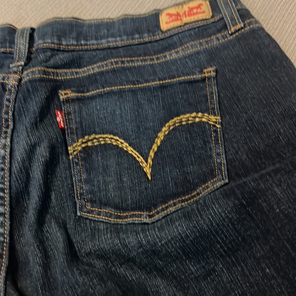 Levi’s superlow 524 dark rinse/wash jeans size 17 bootcut baggy relaxed casual - Picture 14 of 14